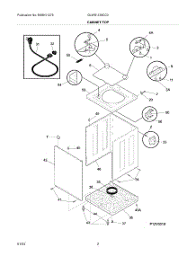 03 - Cabinet / Top parts for Frigidaire Washer GLWS1339CC0 from AppliancePartsPros.com