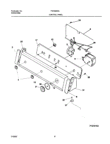09 - Control Panel parts for Frigidaire Washer FWX833SAQ0 from AppliancePartsPros.com
