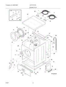 05 - Cabinet / Top parts for Frigidaire Washer GLTF1570FS1 from AppliancePartsPros.com