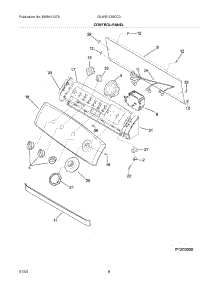 09 - Control / Panel parts for Frigidaire Washer GLWS1339CC0 from AppliancePartsPros.com