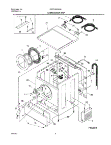 05 - Wshr Cab,Door parts for Frigidaire Washer GSTR1670AS0 from AppliancePartsPros.com