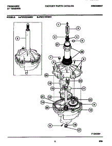 04 - Transmission parts for Frigidaire Washer FWX133RBS1 from AppliancePartsPros.com