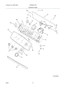 09 - Control Panel parts for Frigidaire Washer GSWS9331DS0 from AppliancePartsPros.com