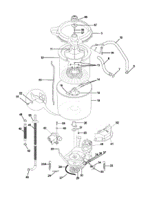 Wshr Mtr,Hose parts for Frigidaire Washer GLWS1649AS1 from AppliancePartsPros.com