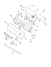 Control Panel parts for Frigidaire Washer GLWS1649AS1 from AppliancePartsPros.com