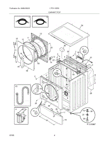 05 - Cabinet / Top parts for Frigidaire Washer LTF2140ES0 from AppliancePartsPros.com