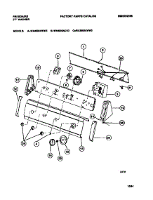 05 - Console & Controls parts for Frigidaire Washer WA3900AWW3 from AppliancePartsPros.com