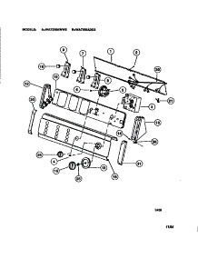 05 - Console & Controls parts for Frigidaire Washer WA7200AWW3 from AppliancePartsPros.com