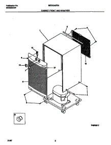 02 - Cabinet Front And Wrapper parts for Frigidaire Dehumidifier MDDQ40FG1 from AppliancePartsPros.com
