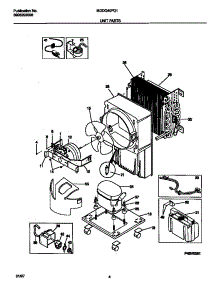 03 - Unit Parts parts for Frigidaire Dehumidifier MDDQ40FG1 from AppliancePartsPros.com