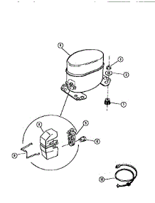 03 - Compressor Parts parts for Frigidaire Dehumidifier MC23S6GTNA from AppliancePartsPros.com