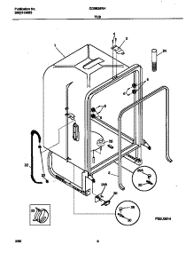 04 - Tub parts for Frigidaire Dishwasher GDB635RHR0 from AppliancePartsPros.com