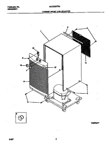 02 - Cabinet Front And Wrapper parts for Frigidaire Dehumidifier MDDQ50FG2 from AppliancePartsPros.com