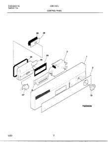 02 - Control Panel parts for Frigidaire Dishwasher GDB742RJS0 from AppliancePartsPros.com