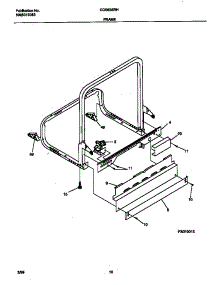 06 - Frame parts for Frigidaire Dishwasher GDB635RHR0 from AppliancePartsPros.com