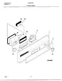 02 - Control Panel parts for Frigidaire Dishwasher GDB755RJD0 from AppliancePartsPros.com