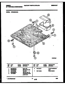 07 - Top Parts parts for Frigidaire Dishwasher SP24D5KAGA from AppliancePartsPros.com
