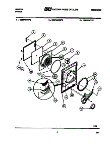 02 - Door Parts parts for Frigidaire Dryer DE27A5WXFD from AppliancePartsPros.com