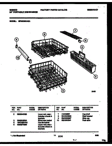 10 - Racks And Trays parts for Frigidaire Dishwasher SP24D5KAGA from AppliancePartsPros.com