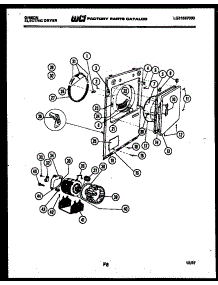 03 - Cabinet Front, Motor And Blower parts for Frigidaire Dryer DE27S6WTMA from AppliancePartsPros.com