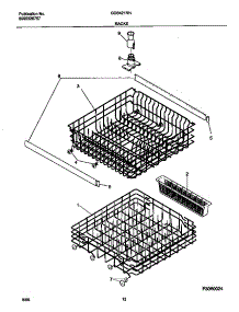 07 - Rack parts for Frigidaire Dishwasher GDB421RHS1 from AppliancePartsPros.com