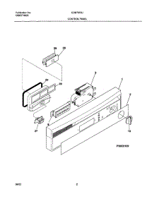 03 - Control Panel parts for Gibson Dishwasher GDB755RJQ1 from AppliancePartsPros.com