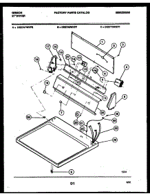 04 - Console And Control Parts parts for Frigidaire Dryer DE27A5WXFF from AppliancePartsPros.com