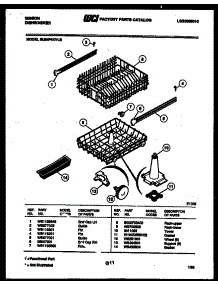 08 - Racks And Trays parts for Frigidaire Dishwasher SU24P4KVLB from AppliancePartsPros.com