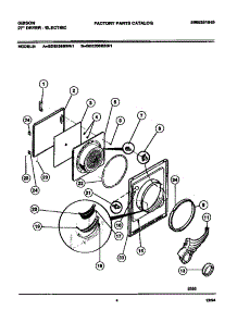 03 - Door, Front Panel, Lint  Filter parts for Frigidaire Dryer GDE336RBD1 from AppliancePartsPros.com