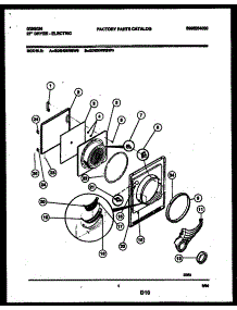 03 - Door Parts parts for Frigidaire Dryer GDE436RBW0 from AppliancePartsPros.com