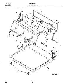 04 - P16c0082 Control Panel parts for Frigidaire Dryer GDE546RFS1 from AppliancePartsPros.com