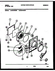 03 - Door Parts parts for Frigidaire Dryer GDG546RBS0 from AppliancePartsPros.com