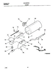 06 - P16b0009 Burner,Valve parts for Frigidaire Dryer GDG436REW0 from AppliancePartsPros.com
