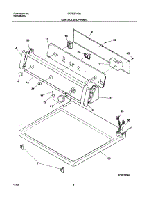 07 - Controls / Top Panel parts for Gibson Dryer GGR221AS2 from AppliancePartsPros.com