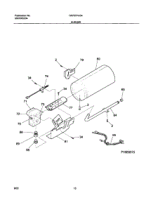 11 - Burner parts for Gibson Dryer GGR221AS4 from AppliancePartsPros.com
