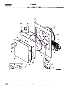 03 - Front Panel / Lint Filter parts for Frigidaire Dryer GDG546RBD2 from AppliancePartsPros.com