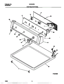 04 - Controls / Top Panel parts for Frigidaire Dryer GDG546RBD2 from AppliancePartsPros.com