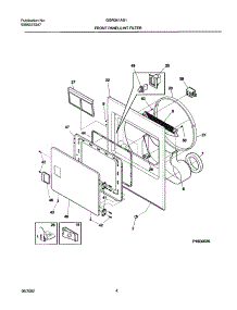 05 - Frnt Pnl,Door parts for Gibson Dryer GGR341AS1 from AppliancePartsPros.com