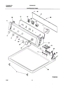 07 - Controls / Top Panel parts for Gibson Dryer GGR442AS2 from AppliancePartsPros.com