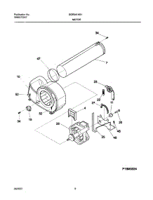 09 - Motor,Blower parts for Gibson Dryer GGR341AS1 from AppliancePartsPros.com