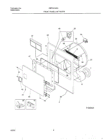 05 - Frnt Pnl,Door parts for Gibson Dryer GER341AS0 from AppliancePartsPros.com