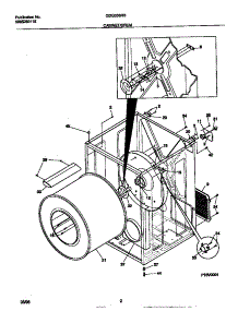 02 - Cabinet / Drum parts for Frigidaire Dryer GDG336RBW2 from AppliancePartsPros.com