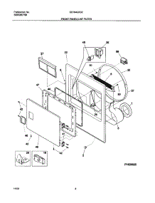 05 - Front Panel / Lint Filter parts for Gibson Dryer GER442AS2 from AppliancePartsPros.com