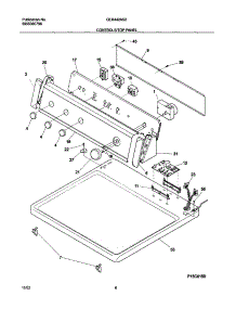 07 - Controls / Top Panel parts for Gibson Dryer GER442AS2 from AppliancePartsPros.com