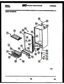 03 - Cabinet Parts parts for Frigidaire Freezer FV21M9WXFA from AppliancePartsPros.com