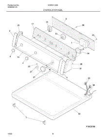 07 - Controls / Top Panel parts for Gibson Dryer GGR341AS4 from AppliancePartsPros.com