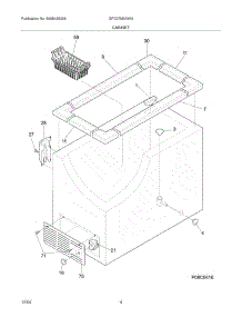 05 - Cabinet parts for Gibson Freezer GFC07M3AWA from AppliancePartsPros.com