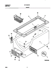 03 - Cabinet parts for Frigidaire Freezer GFC15M4AW5 from AppliancePartsPros.com