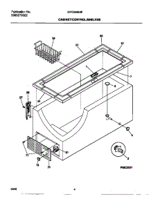 03 - Cabinet / Control / Shelves parts for Frigidaire Freezer GFC05M3EW0 from AppliancePartsPros.com