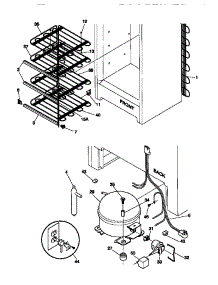 04 - System parts for Frigidaire Freezer GFU12M2AW4 from AppliancePartsPros.com
